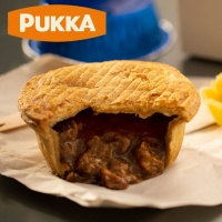 Pukka Indivually Wrapped Fully Cooked Steak Pie - Case x 6