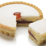 Large Wrapped Cherry Bakewell Tarts - 12 x wrapped