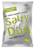 Strong Cheddar and Onion Salty Dog Crisps  - 30 x 40g