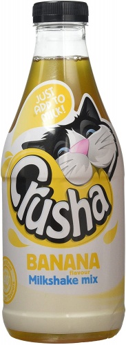 Crusha Milkshake Mix Banana Flavour - 1 litre bottle