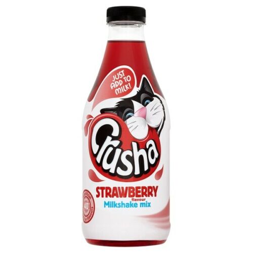 Crusha Milkshake Mix Strawberry Flavour - 1 litre bottle
