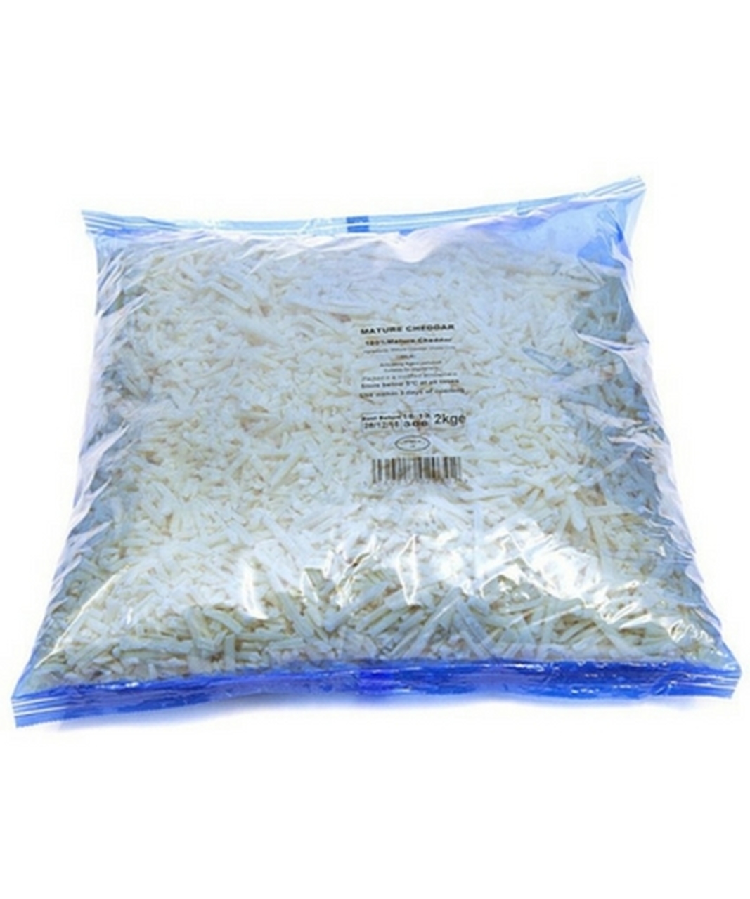 Grated Mature Cheddar Cheese - 2kg Bag