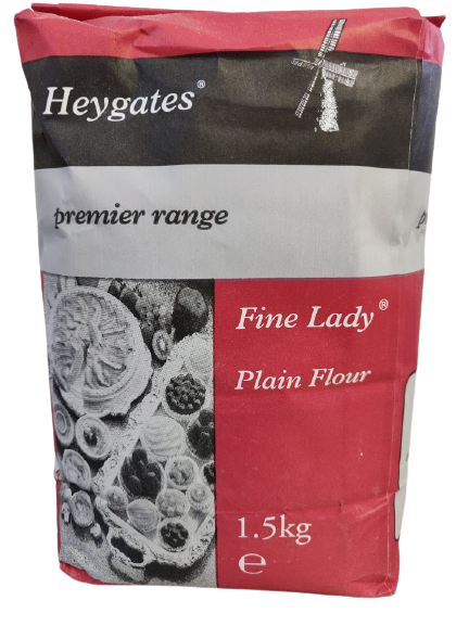 Heygates Finest Plain Flour - 6 x 1.5kg bags