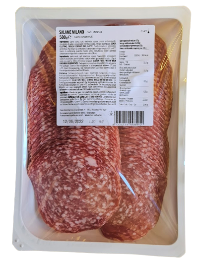 Sliced Milano Italian Salami - 500g pack