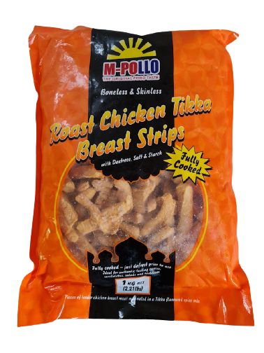 Roast Chicken Tikka Breast Strips - 1kg bag