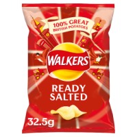 Walkers Ready Salted Crips - 32 x 32.5gm