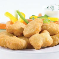 Sun Valley Battered Halal Chicken Breast Nuggets - 1kg bags